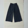 Plissierte Wickel-Denim-Culottes Plissierte Wickel-Denim-Culottes