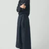 Plissierte Wickel-Denim-Culottes Plissierte Wickel-Denim-Culottes