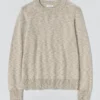 Pullover aus Leinen-Baumwolle mit Rundhalsausschnitt Pullover aus Leinen-Baumwolle mit Rundhalsausschnitt