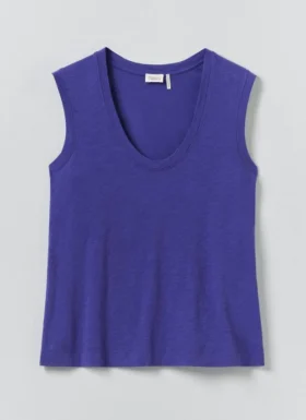Ärmelloses Baumwoll-T-Shirt