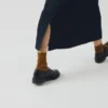 Rock aus Bio-Indigo-Denim mit aufgesetzten Taschen