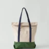 Roll-Top-Tasche aus Baumwoll-Canvas