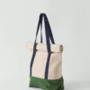 Roll-Top-Tasche aus Baumwoll-Canvas