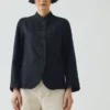 Schlichte Jacke aus Baumwoll-Leinen
