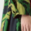 Seiden-Baumwoll-Kleid mit Obst-Print