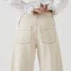 Skulpturale Denim-Hose mit Nähten