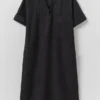 Smockkleid aus Baumwoll-Leinen