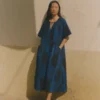 Sobremesa Baumwoll-Ikat-Kleid