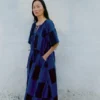 Sobremesa Baumwoll-Ikat-Kleid