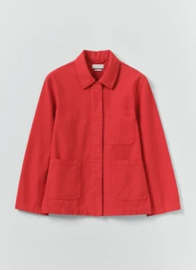 Stückgefärbte Baumwoll-Canvas-Jacke