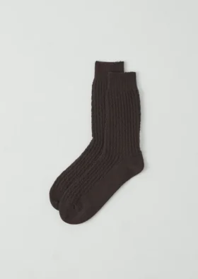 Strick-Socken aus strukturierter Baumwolle