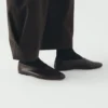 Carys Check Baumwoll-Woll-Hose mit weitem Bein