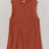 Tanktop aus Leinen-Baumwoll-Strick Tanktop aus Leinen-Baumwoll-Strick