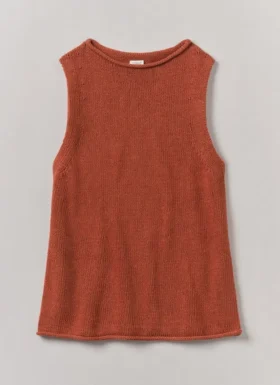 Tanktop aus Leinen-Baumwoll-Strick