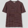 Theo Baumwoll-Streifen-T-Shirt mit Shorts und kurzen Ärmeln Theo Baumwoll-Streifen-T-Shirt mit Shorts und kurzen Ärmeln