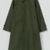 Trenchcoat aus gewachster Baumwolle