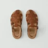 Vibae Leder-Fischersandalen mit Schnalle Vibae Leder-Fischersandalen mit Schnalle