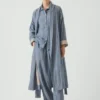 Weiches Abendkleid aus doppelseitiger Baumwolle