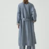 Weiches Abendkleid aus doppelseitiger Baumwolle