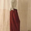 Weit geschnittene Crinkle-Baumwollgaze-Hose zum Hineinschlüpfen Weit geschnittene Crinkle-Baumwollgaze-Hose zum Hineinschlüpfen