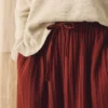 Weit geschnittene Crinkle-Baumwollgaze-Hose zum Hineinschlüpfen Weit geschnittene Crinkle-Baumwollgaze-Hose zum Hineinschlüpfen