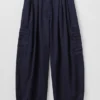 Weite Hose aus Baumwolltwill Weite Hose aus Baumwolltwill